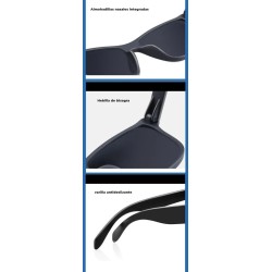 Lente Deportivo/outdoor Running Polarizado/galvanizado/pesca Azul Negro