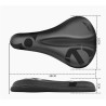 cubre Sillin Asiento Bicicleta Cómodo Acolchado Mujer Hombre Negro