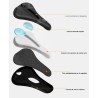 cubre Sillin Asiento Bicicleta Cómodo Acolchado Mujer Hombre Negro
