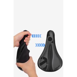cubre Sillin Asiento Bicicleta Cómodo Acolchado Mujer Hombre Negro