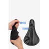 cubre Sillin Asiento Bicicleta Cómodo Acolchado Mujer Hombre Negro