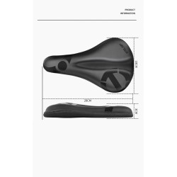 cubre Sillin Asiento Bicicleta Cómodo Acolchado Mujer Hombre Negro